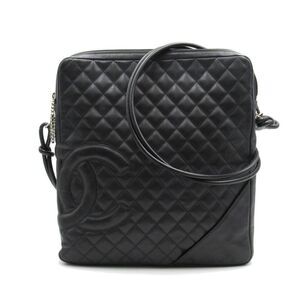 Chanel Cambon Line Shoulder Bag Calf Black